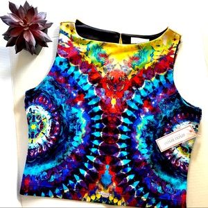 NWT Bisou Bisou Skirt & Blouse Set